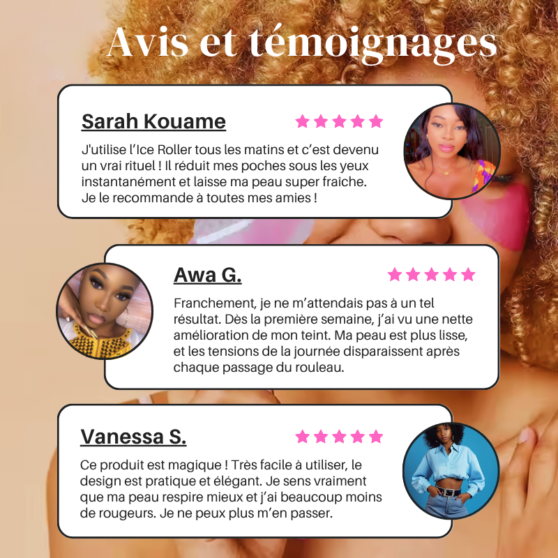 Ice Roller Visage & Corps™ – Effet Fraîcheur Immédiat